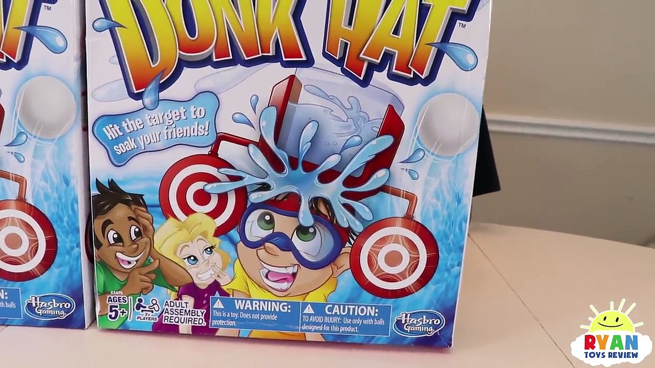 DUNK HAT CHALLENGE EXTREME! Gross and Messy Family Game Night!
