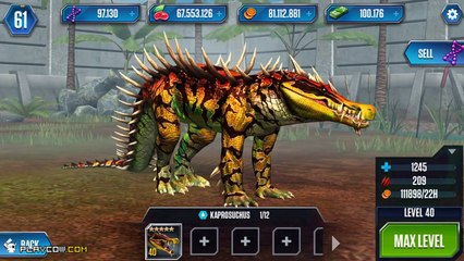 KAPROSUCHUS Max Level - Jurassic World - The Game