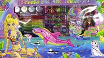 Lisa Frank Ultimate Nail & Tattoo Set! 8 Nail Polishes Tattoo Pens Glitter & More! FUN Unboxing