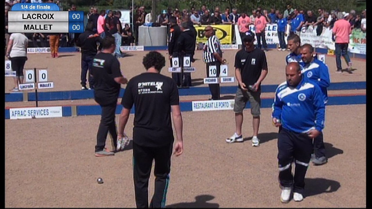 International à pétanque d'Andrézieux-Bouthéon 2017 : Quart Rocher VS Mallet