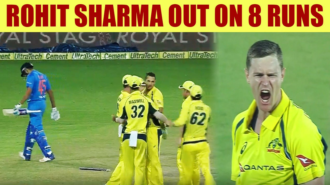 India vs Australia 2nd T20I : Rohit Sharma dismissed for 8 runs, fails to impress again | Oneindia