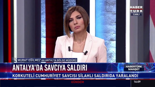 Antalya Korkuteli Cumhuriyet savcı Kadir Küçüköner, ilçede görevli polis memurunun silahlı saldırısına uğradı.