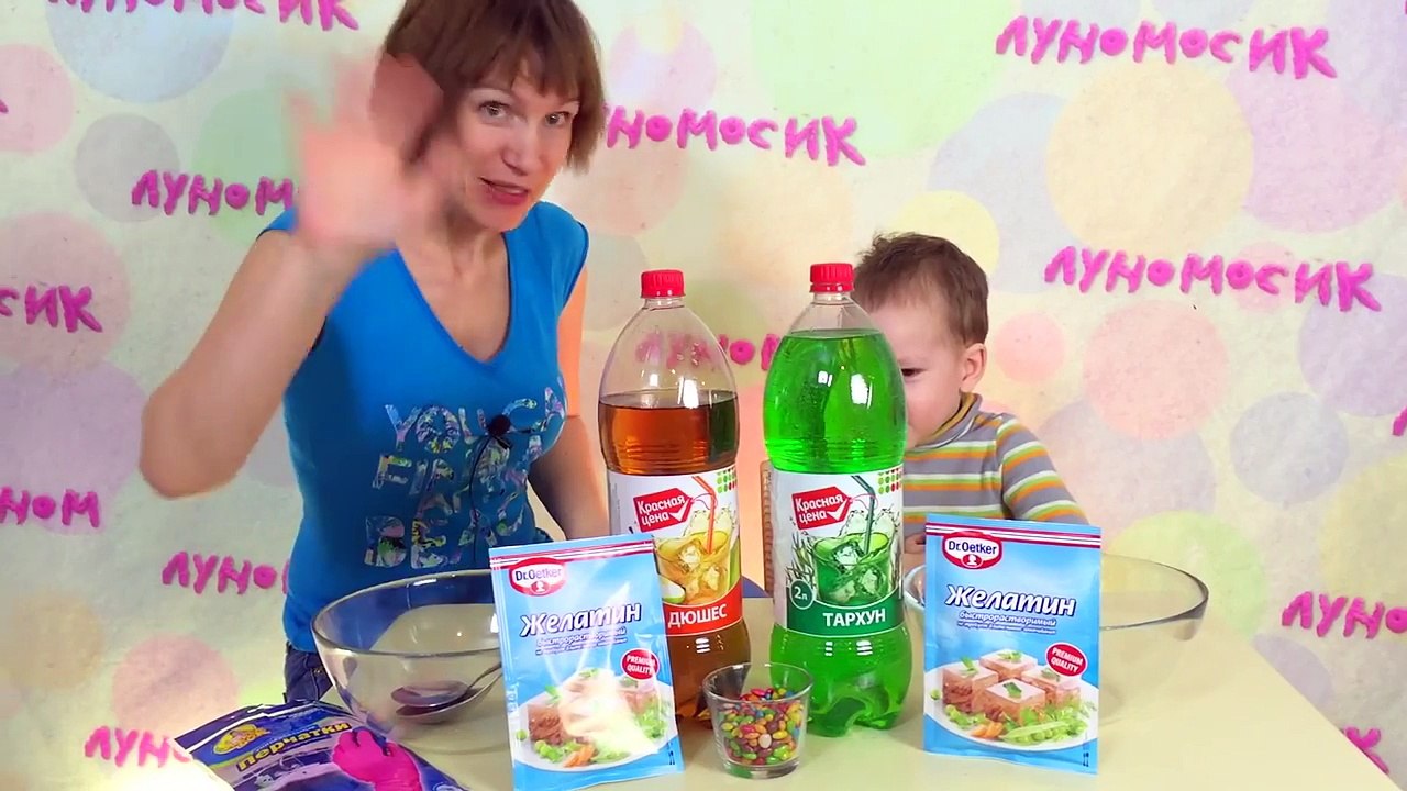 Желейные руки, желейный мишка, попрыгунчик из желе и целый грузовик желе с конфетами!