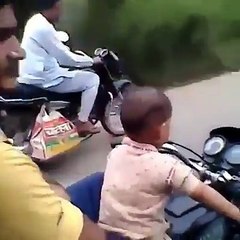 Baby Drive a Bike Like a Boss Funny Video Must Watch
