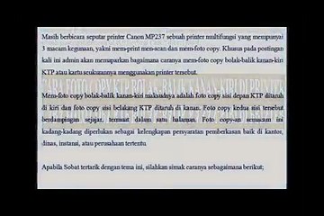 Cara Fotocopy KTP Bolak-Balik Kanan-Kiri Pakai Printer
