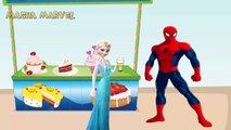 Masha giving ice cream Spiderman and Elsa, PJ Masks Catboy Owlette and Dora Masha and the BEAR