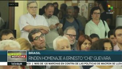 Brasil: rinden homenaje a Ernesto "Che" Guevara en Sao Paulo