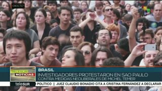 Brasil: marchan investigadores contra recortes a la ciencia de Temer