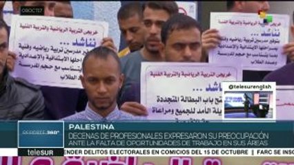 Download Video: Palestina: docentes protestan en Gaza por altas tasas de desempleo