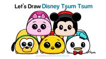 How to Draw Disney Tsum Tsum Cute and Easy step by step