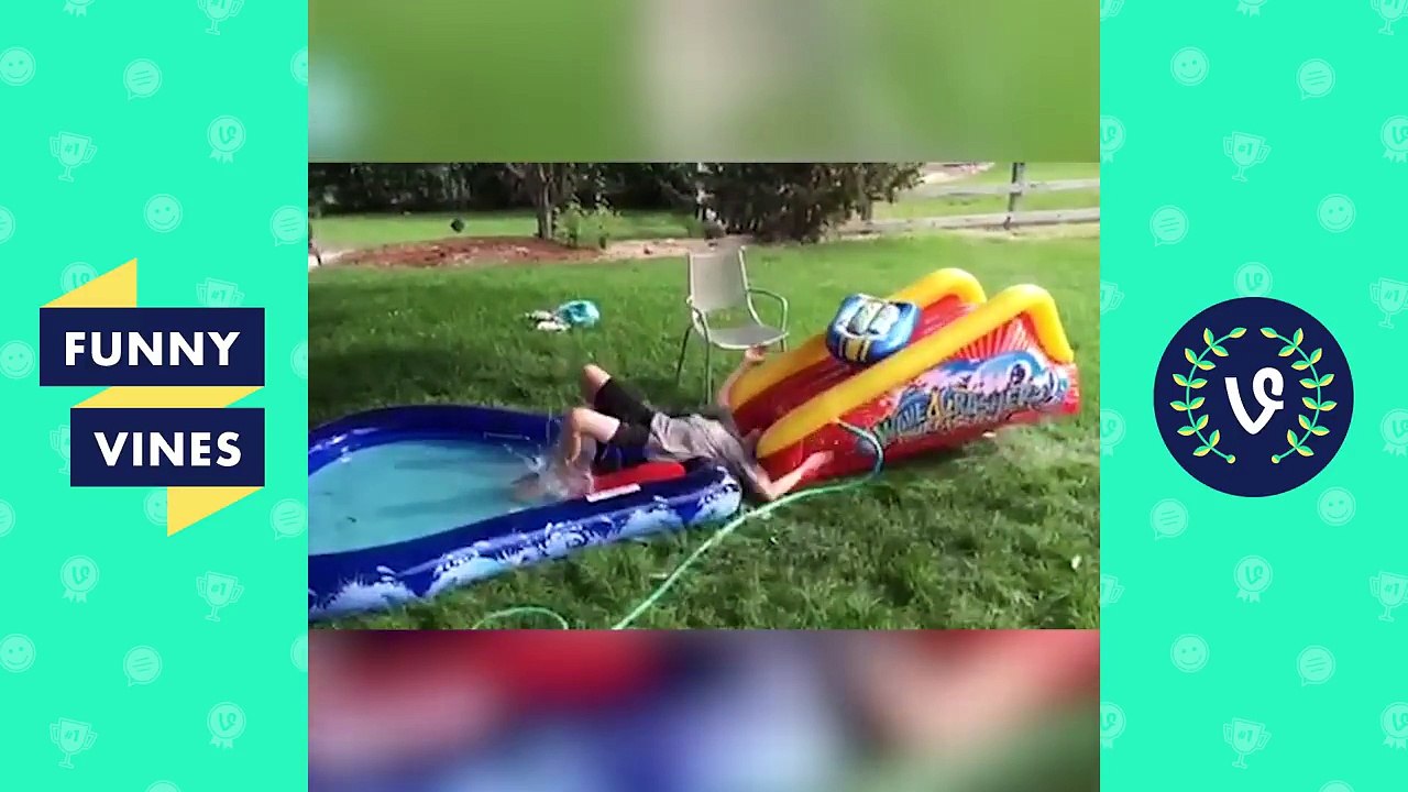 Top WATER SLIDE Fails Compilation Funny Vines video Dailymotion