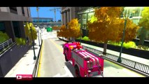 STREET VEHICLE FIRE TRUCK COLORS & TALKING TOM COLORS NURSERY RHYMES SONGS FOR CHILDREN