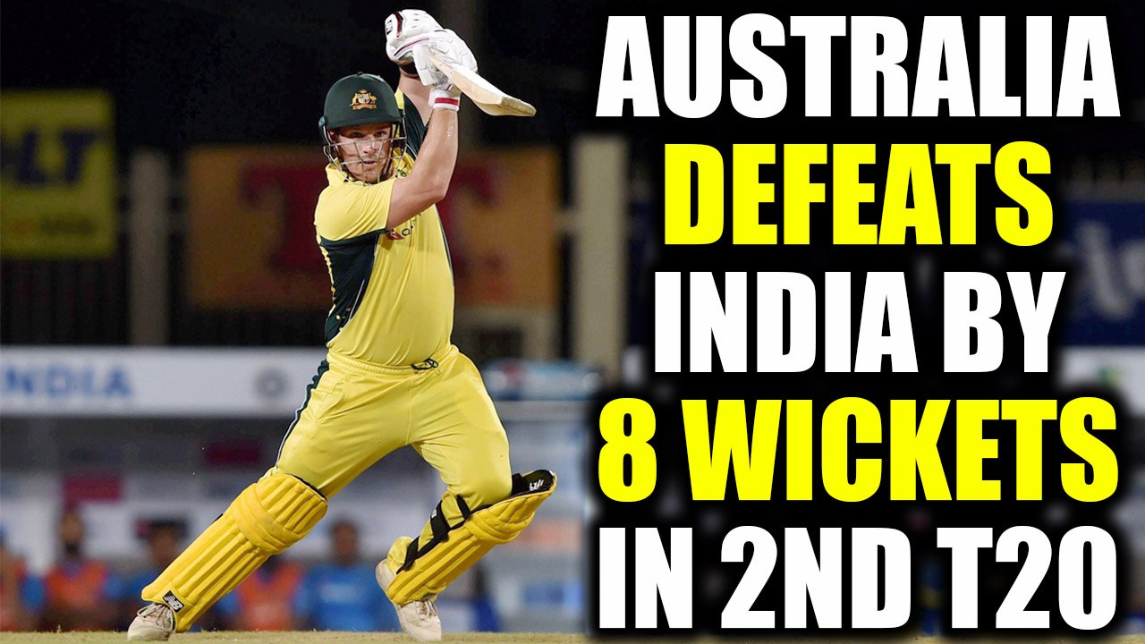 Australia defeats India in 2nd T20I match by wickets, level the series 1-1, | Oneindia News