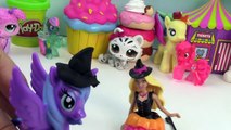 MLP Mini Barbie Doll Playdoh Witches My Little Pony Princess Luna Halloween Trick Or Treat Costume