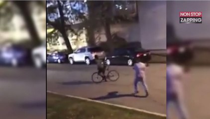 Après une dispute, un automobiliste assomme un cycliste avec un djembé (Vidéo)