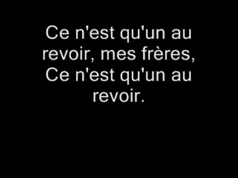 Ce n'est qu'un au revoir - Auld lang syne