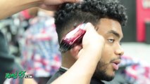 DAngelo Russell Haircut! Mens Long Curly Hairstyle with Fade on Sides! Duke style