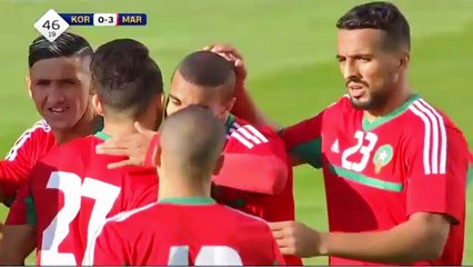 أهداف المنتخب المغربي و كوريا الجنوبية 3-1 مبارة ودية بسويسرة 10-10-2017