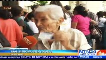 Jubilados de salud venezolano retomaron la calle para exigir pago del bono de alimentación