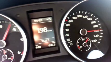 Top Speed  VW Golf VI 1.6 TDI 105hp(199kmH) Stock