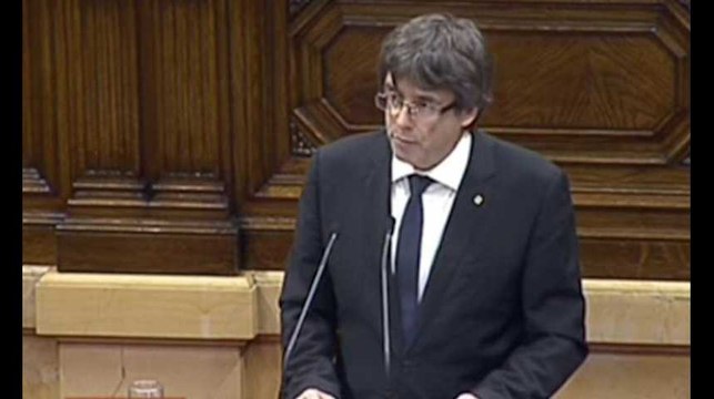 Carlos Puigdemont : J'assume le mandat du peuple pour que la Catalogne devienne indépendante