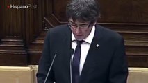 Puigdemont declara independencia de Cataluña y la suspende para dialogar