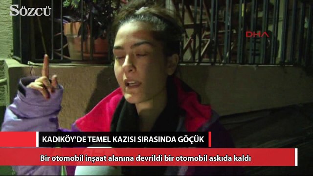 Kadıköy'de temel kazısı sırasında göçük