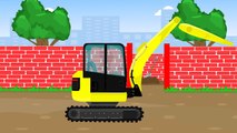 Koparka Cięzarówka Maszyny Budowlane Bajka Dla Dzieci | Excavator Truck Vehicles For Kids