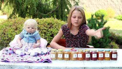 Вызов принят с реборном Дубравка! Пробуем детское питание! The Baby Food Challenge!