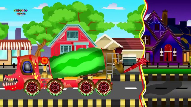 Scary Street Vehicles | Halloween | Street Vehicles For Kids | kids videos | Videos For Children