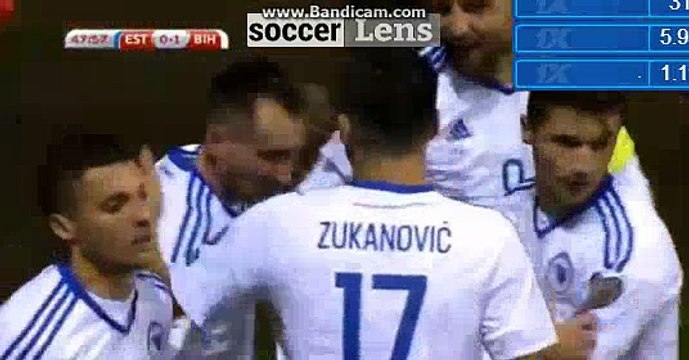 Izet Hajrovic GOAL HD - Estonia 0-1 Bosnia & Herzegovina 10/10/2017 HD