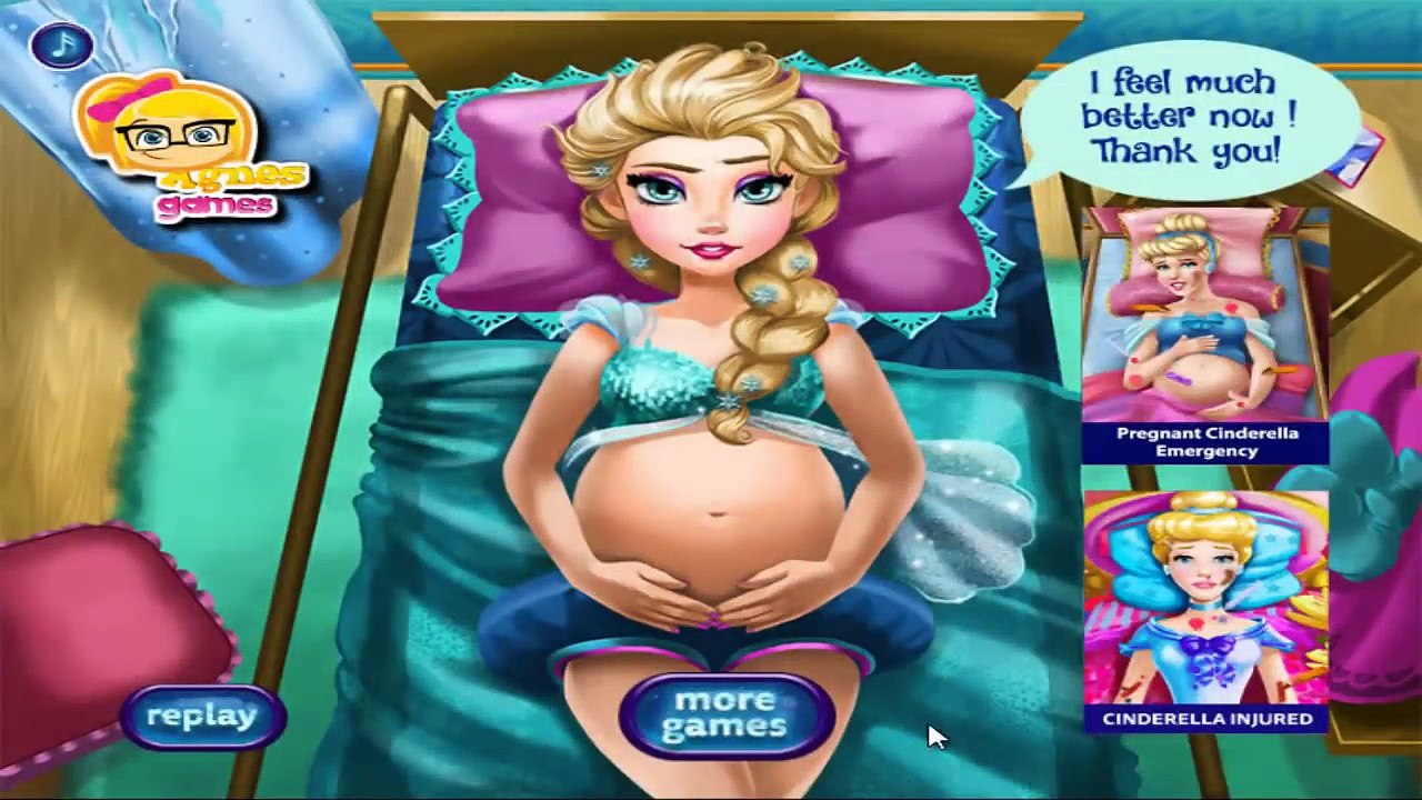 Disney Frozen Game - Frozen Elsa Pregnant Emergency - Baby Videos Games For Kids