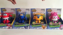 4 Super Wings Transforming Robots Airplanes Jett Jerome Donnie Dizzy 출동슈퍼윙스 - Unboxing Demo Review