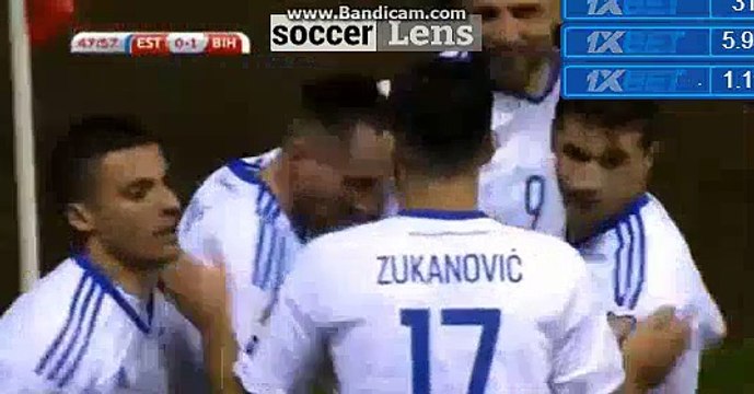 Izet Hajrovic GOAL HD - Estonia 0-1 Bosnia & Herzegovina 10/10/2017 HD