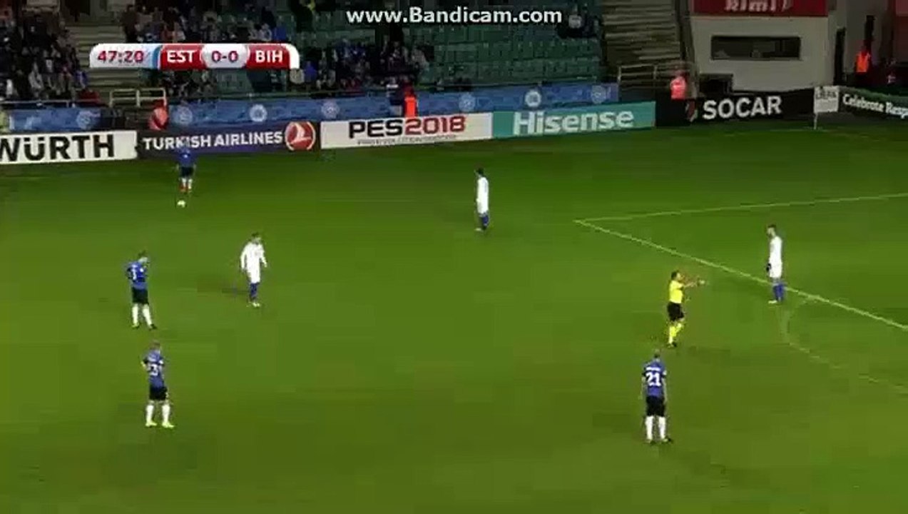Izet Harovic Goal HD - Estonia 0-1 Bosnia & Herzegovina 10.10.2017