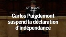 Catalogne : Carles Puidgemont suspend la déclaration d’indépendance