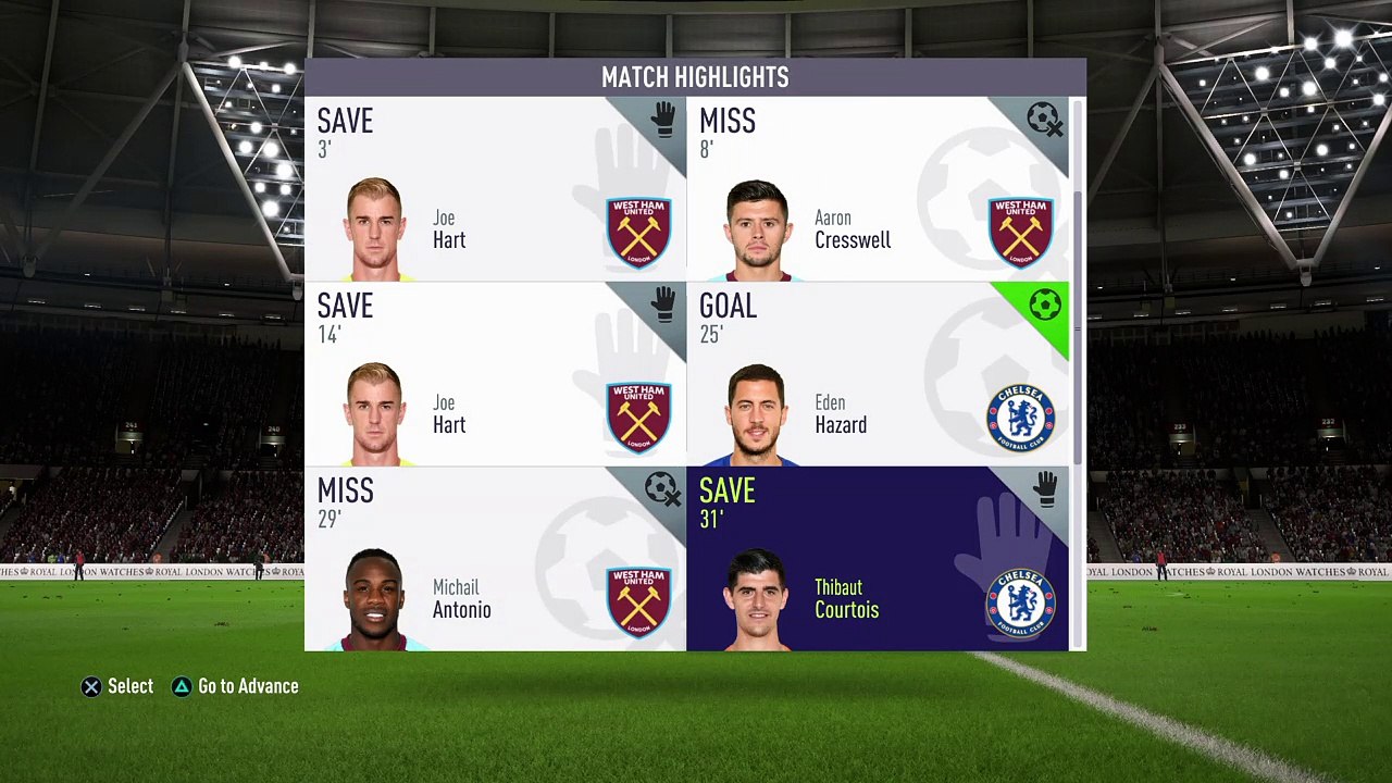 FIFA 18 Save of the season by courtous