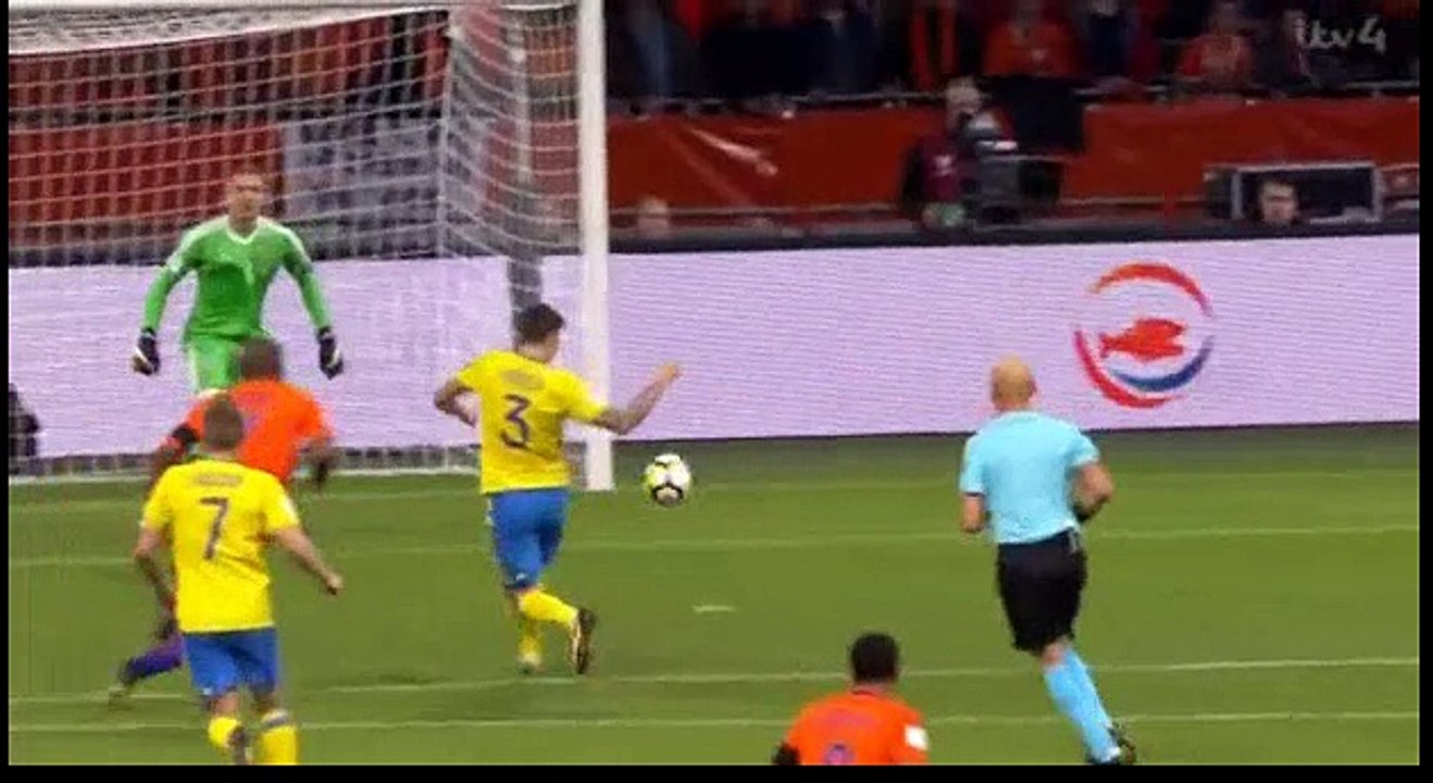 Netherlands 1 - 0  Sweden 08/10/2017 Arjen Robben Super Penalty Goal 16' World Cup Qualif HD Full Screen .