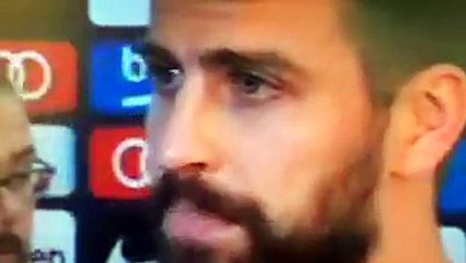 Piqué llora por lo ocurrido en Cataluña