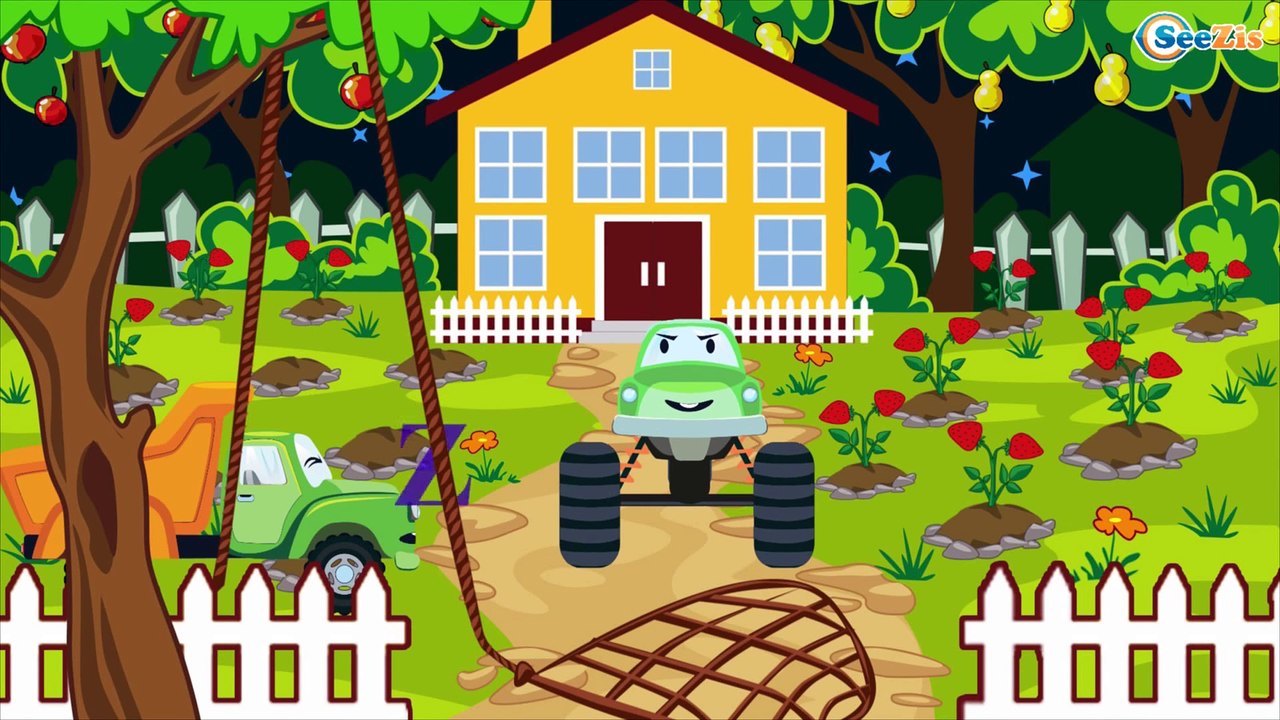 Construction Trucks: The Yellow Excavator and The Bulldozer - Cars & Trucks Cartoon for kids