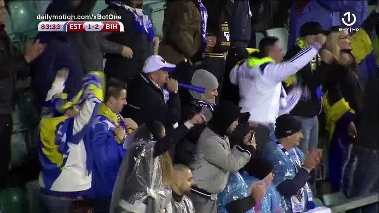 Izet Hajrovic second Goal HD - Estonia 1 - 2 Bosnia & Herzegovina - 10.10.2017 (Full Replay)
