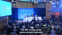 IMF raises global growth forecasts, calls for reforms