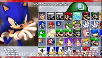 Mugen Sonic vs Luigi (4 team battle)