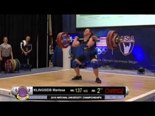USAW Uni & U25 Nationals Highlights: Marissa Klingseis