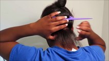 STRAIGHTENING NATURAL HAIR (4A)   1 Year & 3 Months of Hair Growth