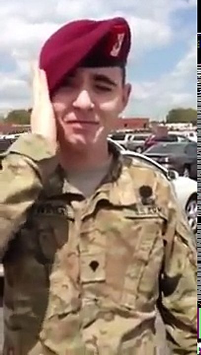 U.S. Army Soldier Surprises His Mom After Deployment in Afghanistan