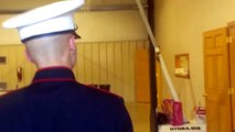 U.S. Marine Surprises Mother at Church Thanksgiving Dinner