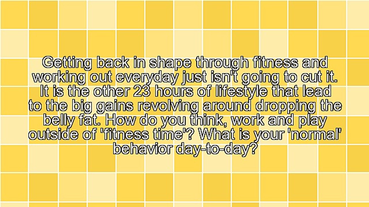 Is Lifestyle to Blame for Not Being Able to Drop the Belly Fat?