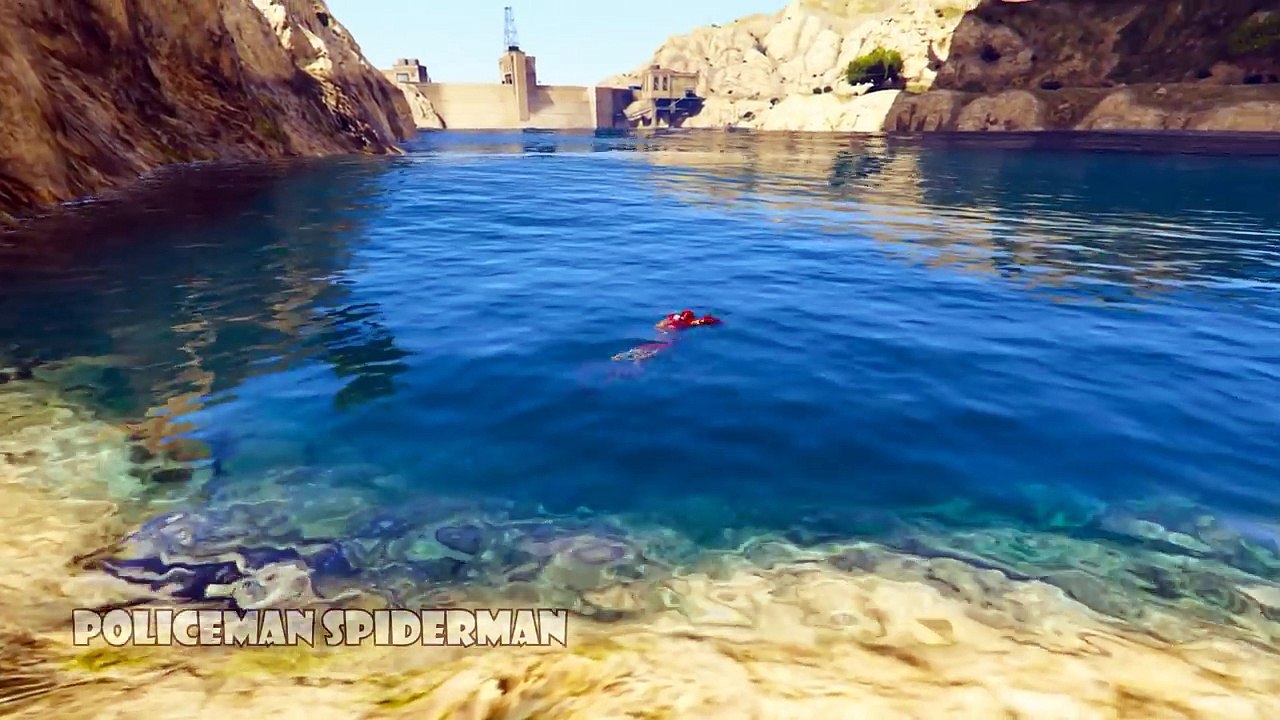 COLOR MOTORBIKE and BMX Bikes Extreme Jumping with Superheroes Spiderman Cartoon for Kids