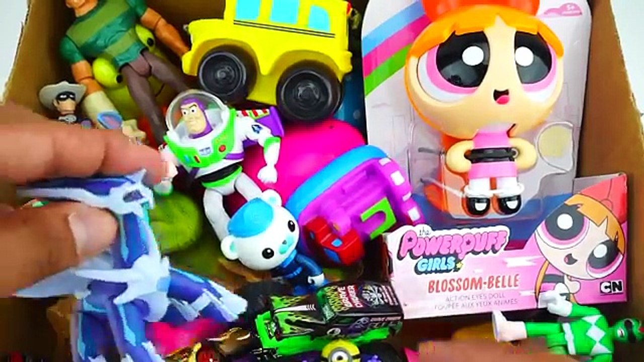 Box Full of Toys | PowerPuff Girls Figure Disney Cars Figures Vehicles Disney toys Action Figures